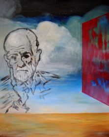 Zygmunt Freud dream,oil on canvas 120 x 100 cm , 2017