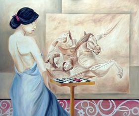 Judith, oil on canvas, 2022
