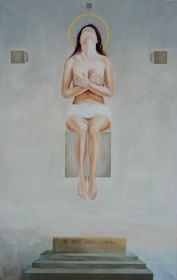 Ecstasy Mary Magdalen, oil on canvas 110 x 70 cm, 2018