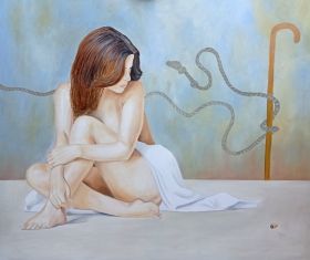 Tamar, oil on canvas, 2023
